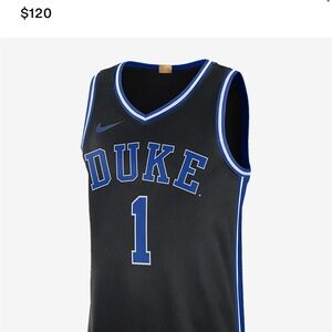 Nike Duke Zion Williamson Black/Blue Basketball Jersey